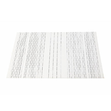 Malakos Wirey Lined 6 Washable Table Mat Set (White)